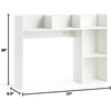 image:imageClassic Dorm Desk Bookshelf with Outlet  White
