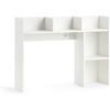 image:imageClassic Dorm Desk Bookshelf with Outlet  White