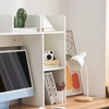 image:imageClassic Dorm Desk Bookshelf with Outlet  White