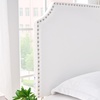 image:imageDormCo Bevel Tacked Plush Left Outlet Headboard with Legs  White