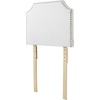 image:imageDormCo Bevel Tacked Plush Outlet Headboard with Legs  White