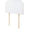 image:imageDormCo FullFull XL  Bevel Tacked Plush Headboard with Legs  White