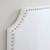 image:imageDormCo FullFull XL  Bevel Tacked Plush Headboard with Legs  White