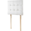 image:imageDormCo Mo Classic College Right Side Outlet Headboard with Legs  Plush Velvet White Essential Dorm Supplies for College Freshmen Necessities