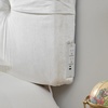 image:imageDormCo Mo Classic College Right Side Outlet Headboard with Legs  Plush Velvet White Essential Dorm Supplies for College Freshmen Necessities