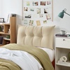 image:imageDormCo Rainha  Plush Tufted College Headboard  Almond Latte
