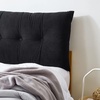 image:imageDormCo Rainha  Plush Tufted College Headboard  Black