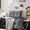 image:imageDormCo Rainha  Plush Tufted College Headboard  Dark Gray