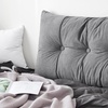 image:imageDormCo Rainha  Plush Tufted College Headboard  Dark Gray