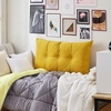 image:imageDormCo Rainha  Plush Tufted College Headboard  Sunshine Yellow