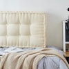 image:imageDormCo Rainha  Ultra Thick Tufted College Headboard  Almond Milk
