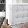 image:imageDormCo Rainha  Ultra Thick Tufted College Headboard  Pure White