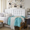 image:imageDormCo Rainha  Ultra Thick Tufted College Headboard  Pure White