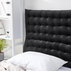 image:imageDormCo Rainha Cushion Tufted College Headboard  Black Velvet