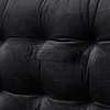 image:imageDormCo Rainha Cushion Tufted College Headboard  Black Velvet