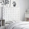 image:imageDormCo Rainha Cushion Tufted College Headboard  White Velvet