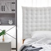 image:imageDormCo Rainha Cushion Tufted College Headboard  White Velvet