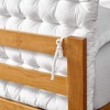 image:imageDormCo Rainha Cushion Tufted College Headboard  White Velvet