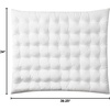 image:imageDormCo Rainha Cushion Tufted College Headboard  White Velvet