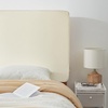 image:imageDormCo Rainha Cushioned Dorm Headboard  Almond Milk Velvet