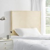 image:imageDormCo Rainha Cushioned Dorm Headboard  Almond Milk Velvet