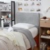 image:imageDormCo Rainha Cushioned Dorm Headboard  Chunky Bunny  White Gray