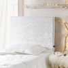 image:imageDormCo Rainha Cushioned Dorm Headboard  Velvet Crush  Ice White