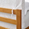 image:imageDormCo Rainha Cushioned Dorm Headboard  Velvet Crush  Ice White
