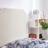 image:imageDormCo Tavira Allure  Boucle Left Side Outlet Headboard with Legs  Cream White Essential Dorm Supplies for College Freshmen Necessities