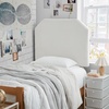 image:imageDormCo Tavira Allure Boucle Dorm Outlet Headboard with Legs  Cream White  Essential Dorm Supplies for College Freshmen Necessities