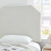 image:imageDormCo Tavira Allure Boucle Dorm Outlet Headboard with Legs  Cream White  Essential Dorm Supplies for College Freshmen Necessities