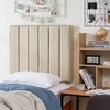 image:imageDormCo Tavira Allure College Dorm Headboard  Broad Panel  Linen BeigeLinen Beige