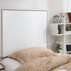 image:imageDormCo Tavira Allure Left Side Outlet Headboard with Legs  Rivet Frame  White Essential Dorm Supplies for College Freshmen Necessities