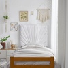 image:imageDormCo Tavira Allure Left Side Outlet Headboard with Legs  Sunrise Panel  Velvety White Essential Dorm Supplies for College Freshmen Necessities
