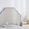 image:imageDormCo Tavira Allure Outlet Twin XL Headboard Majestic Taupe Cream Stripe  Essential Dorm Supplies for College Freshmen Necessities