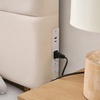 image:imageDormCo Tavira Allure Right Side Outlet Headboard  Cloud Plush  Cream