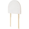 image:imageDormCo Tavira Allure Right Side Outlet Headboard  Rounded Corded  White