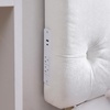 image:imageDormCo Tufted Velvet Plush Left Side Outlet Headboard with Legs  White
