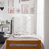 image:imageDormCo Villa Classic Tufted Plush Left Side Outlet Headboard with Legs  White Essential Dorm Supplies for College Freshmen Necessities