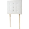 image:imageDormCo Villa Classic Tufted Plush Right Side Outlet Headboard with Legs  White Essential Dorm Supplies for College Freshmen Necessities