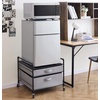 image:imageFridge Stand Supreme  Drawer Organization  Black Frame with Gray Drawers