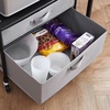 image:imageFridge Stand Supreme  Drawer Organization  Black Frame with Gray Drawers