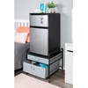 image:imageFridge Stand Supreme  Drawer Organization  Black Frame with Gray Drawers