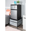 image:imageFridge Stand Supreme  Drawer Organization  Black Frame with Gray Drawers