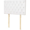 image:imageFullFull XL  Tufted Velvet Plush College Dorm Headboard with Legs  White