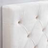 image:imageFullFull XL  Tufted Velvet Plush College Dorm Headboard with Legs  White