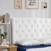 image:imageFullFull XL  Tufted Velvet Plush College Dorm Headboard with Legs  White