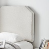 image:imageTavira Allure  Boucle Dorm Right Side Outlet Headboard with Legs  Taupe Cream Essential Dorm Supplies for College Freshmen Necessities