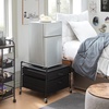 image:imageThe Fridge Stand Supreme  Drawer Organization  Black Pipe Frame with Black Drawers