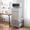 image:imageThe Fridge Stand Supreme Storage Cart White Frame Light Gray Drawers  Essential Dorm Supplies for College Freshmen Necessities
